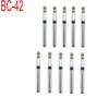 10 шт. FG алмазные боры для полировки зубов, разглаживающий отбеливающий инструмент, средний 1,6 мм для высокоскоростного наконечника BC-42
