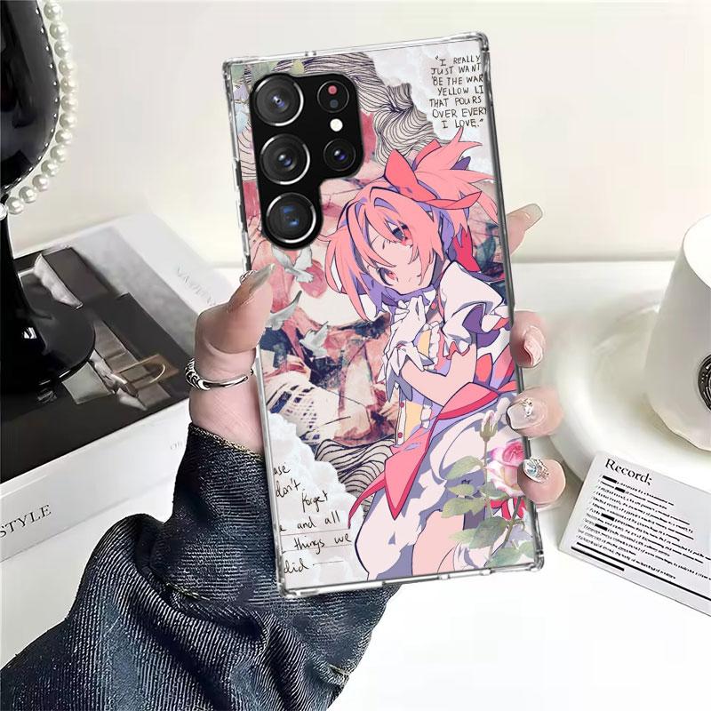 Мягкий чехол для телефона с принтом Мадока Магика для Samsung Galaxy S22 S23 S24 S25 Edge S26 Ultra S20 FE S21 Plus + Fundas Coque Galaxy S20