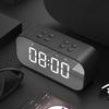 Мини-динамик AEC BT501 Bluetooth 5.0 со светодиодной подсветкой, будильником, часами и зеркалом, поддержка карт TF до 32 ГБ