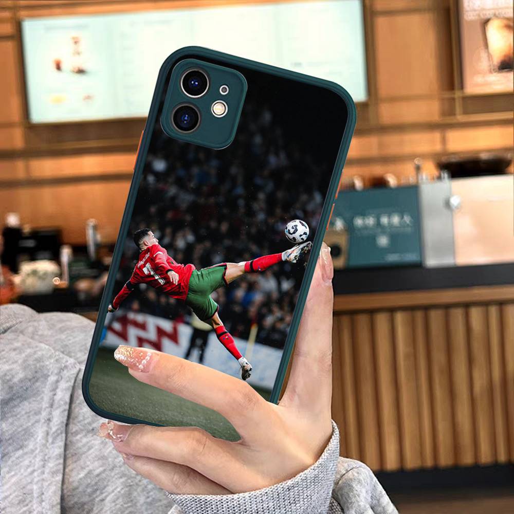 Известные Футболисты C-CR7 Для Силиконового Матового Чехла на Телефон Для iPhone 16 Pro Max 15 14 13 12 11 X XS MAX