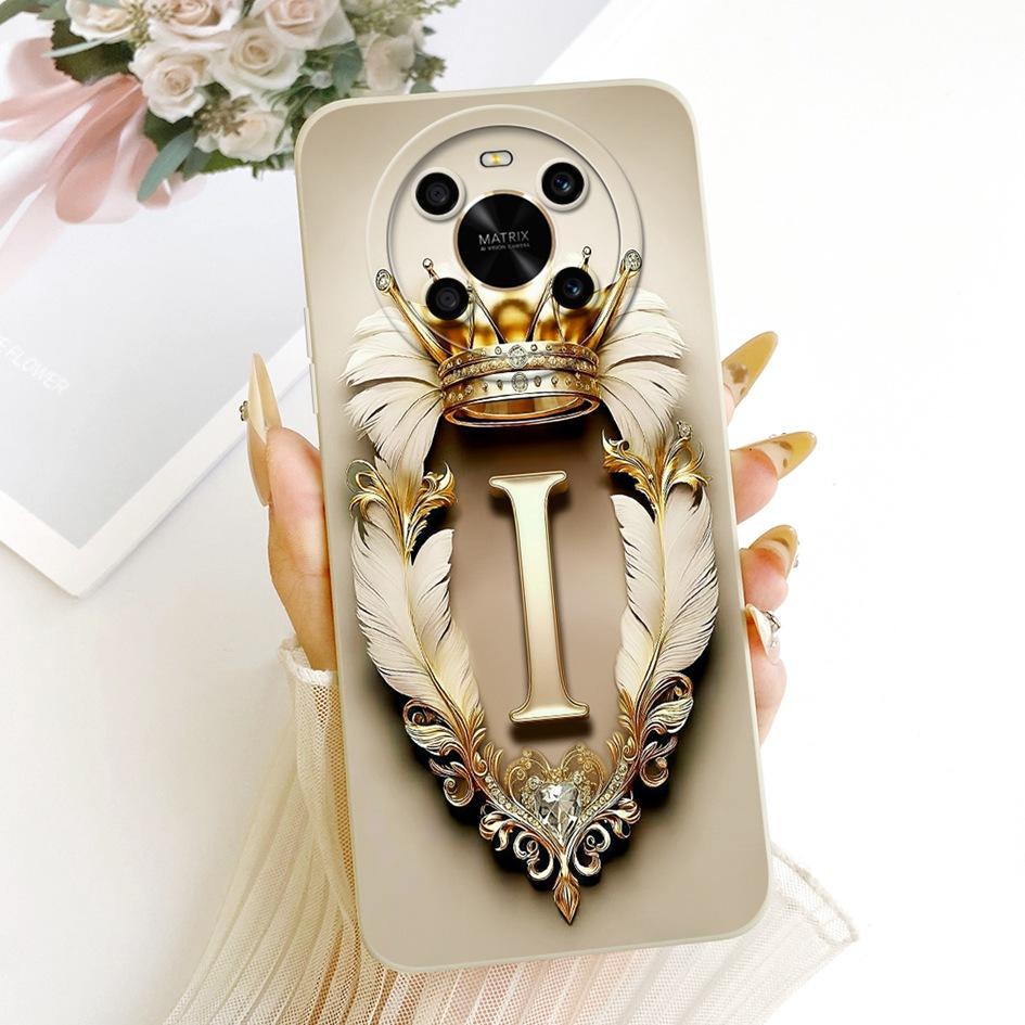 Чехол для Honor X9 5G Модный с начальными буквами и короной Мягкий силикон Защитная крышка для объектива Для Honor Magic 4 Lite Чехол HonorX9 Capa