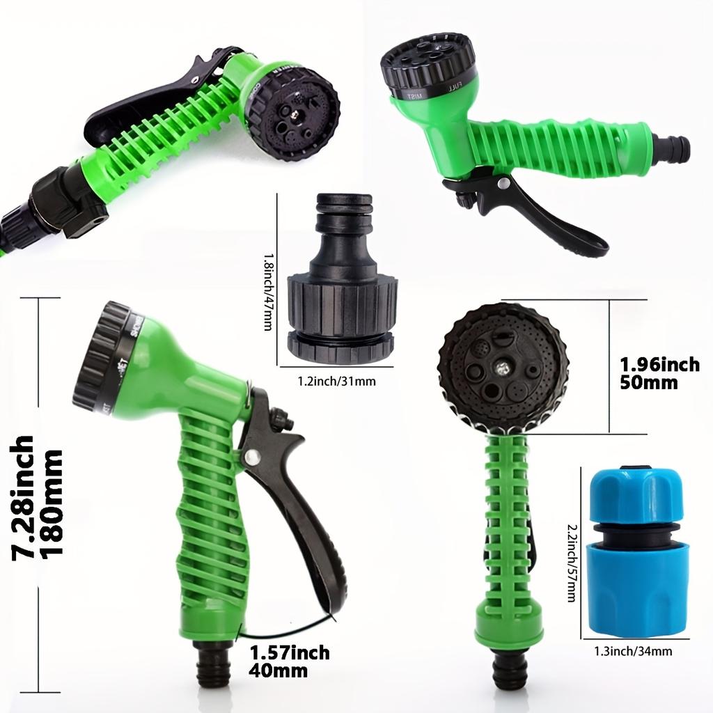 Садовый шланг с распылителем высокого давления, управление большим пальцем, распылитель для воды, используется для полива растений и газонов, мытья автомобилей и домашних животных.