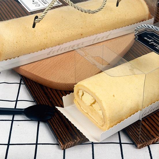10 шт. с ремешком, прозрачные креативные коробки для упаковки рулетов для здорового торта, контейнеры для тортов