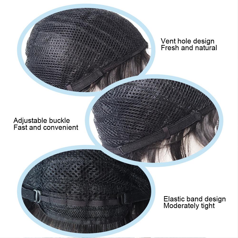 Синтетический Красивый Мужской Короткий Кудрявый Парик Корейский Аккуратный Стиль с Чёлкой Парик Шапочка для Головы Инструменты для Укладки Волос