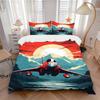 3pcs Jet Flight 1Cover + 2Pillowcases, PillowInserts NotIncluded, Machine Washable, All - Season Use, Suitable for Bedroom Guest Room48