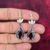 Garnet Handmade Gemstone Earrings, 925 Solid Sterling Silver Earrings Antique Jewelry, For Engagement Gift