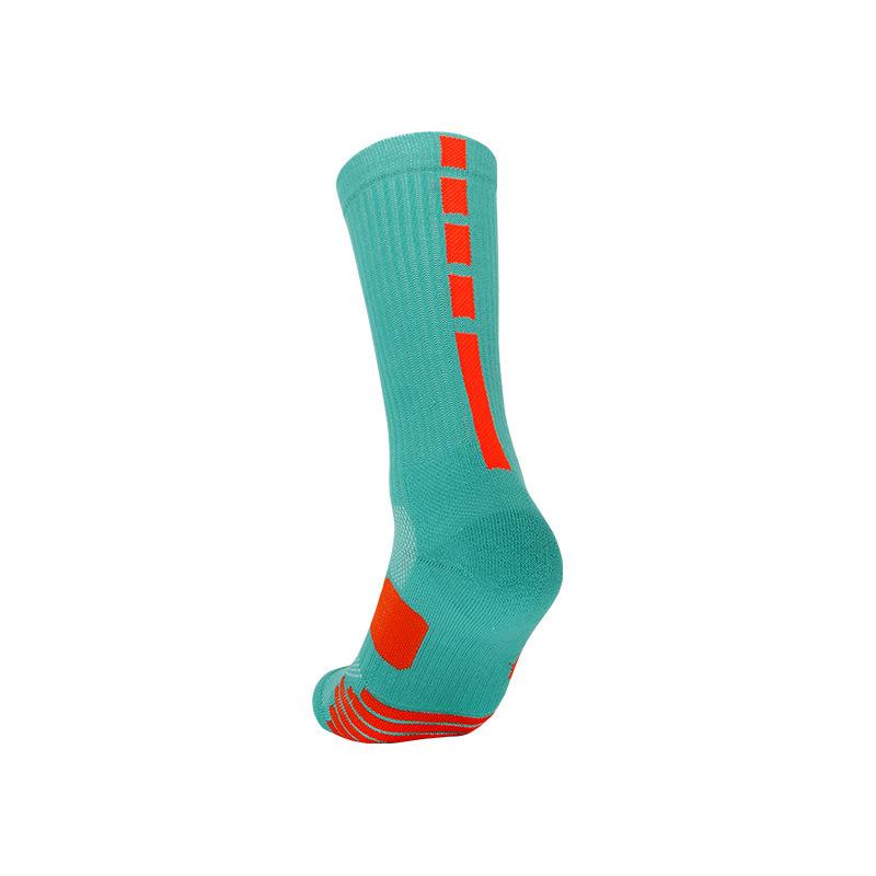 Professional Actual Combat Sports Socks Men'S Non-Slip Sweat-Absorbing Towel Bottom Basketball Socks Thickened Running Mid-Tube Socks Men