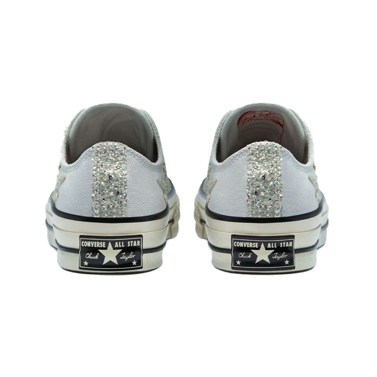 Converse 1970-е Chuck Taylor All Star Блестящие Холщовые Нескользящие Прочные Низкие Кеды для Скейтбординга Женские кроссовки Синие 569538C