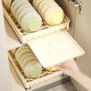 Built-In Slide Out Dish Drying Rack Plastic Drawer-type Plate Drain Rack Pull Out Dish Rack  Pantry