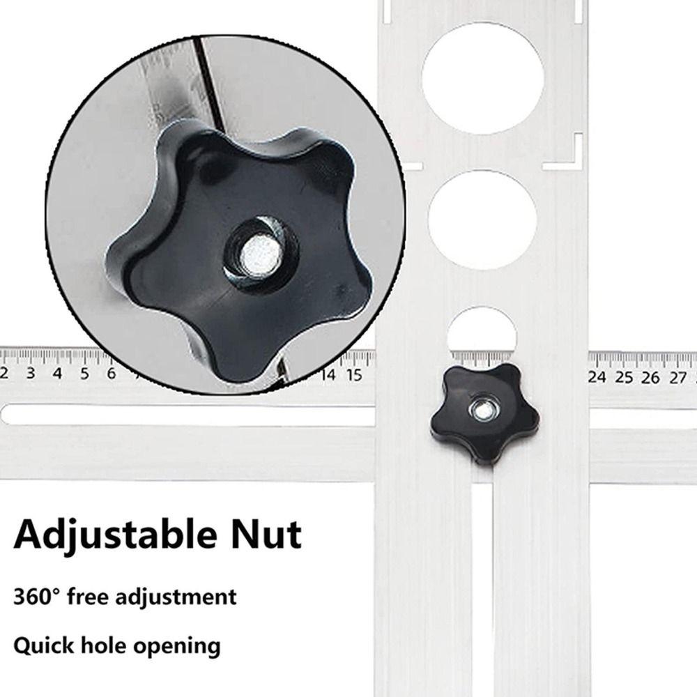 Marble Opener Position Ruler Puncher Drilling Hole Tools Hole Opener Locator Measuring Tools