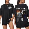 Rapper Milo J 166 Album Graphic T Shirt Men Women Fashion Hip Hop T-shirt Cotton Oversized Short Sleeve T-shirts Tops Streetwear
