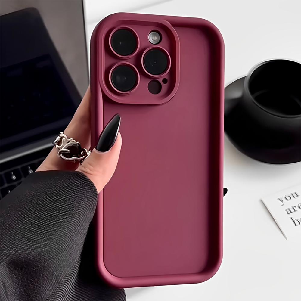 INS Роскошный Утолщенный Противоударный Силиконовый Чехол для iPhone 11 12 13 14 15 Pro Max Plus Бампер Мягкая Защитная Задняя Крышка Аксессуары