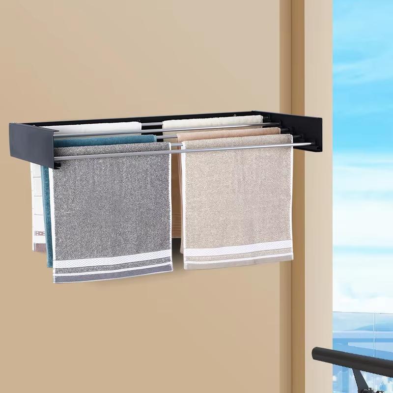 Современная напольная металлическая сушилка для одежды для дизайна интерьера балкона, складная и многофункциональная, включая сумки