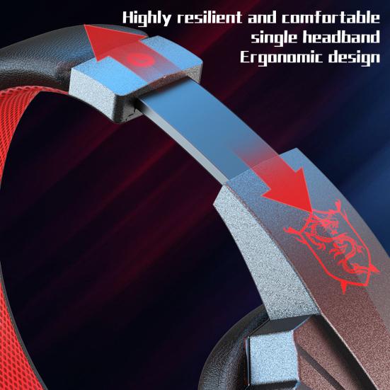 Классный внешний вид стерео игровая гарнитура шумоподавляющие наушники с микрофоном светодиодная подсветка объемный Bluetooth-совместимые наушники 5.1