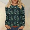 Long Sleeve Shirts For Women Cute Christmas Day Print Graphic Tees Blouses Casual Plus Size Basic Tops Pullover