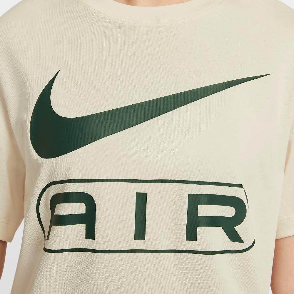 Nike Спортивная повседневная футболка с логотипом и круглым вырезом с коротким рукавом, женские топы, светло-розовый FV8003-110