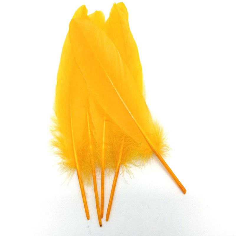 20PCS Hard Stick Colourful Goose Feathers Plumes Swan for Home Decoration Crafts DIY Jewelry Making Table Centerpieces 15-20cm