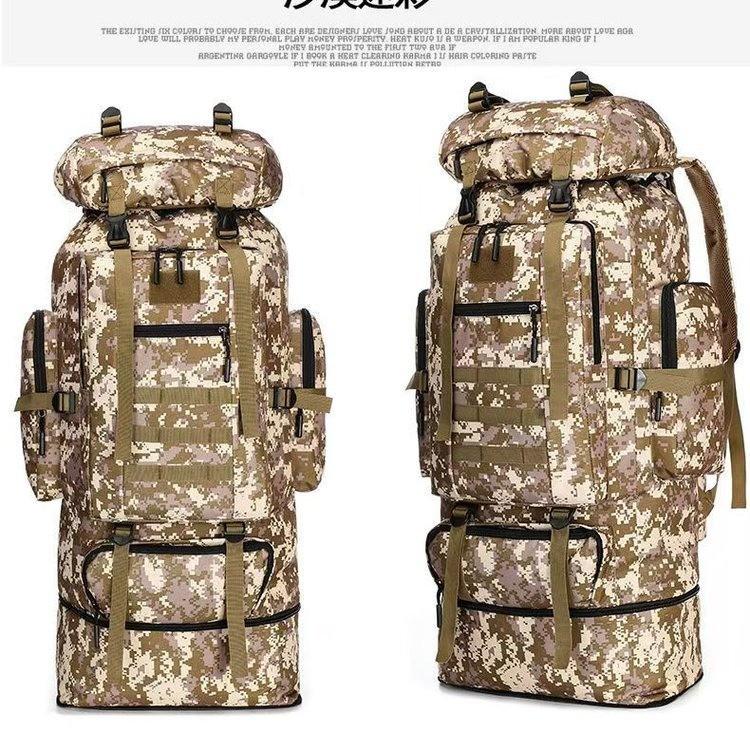 100L Expandable Mountaineering Backpack - Waterproof, Breathable Hiking Rucksack for Men & Women