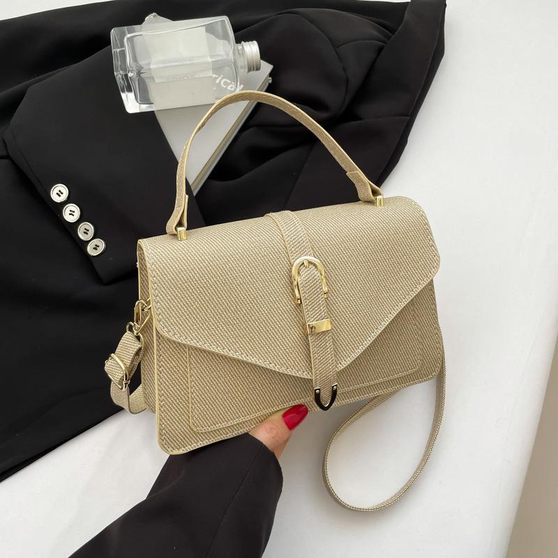 Stylish and Simple Small Bag Women's 2025 New Trendy Summer Shoulder Women's Bag Personalized Foreign Style Casual Messenger Small Square Bag