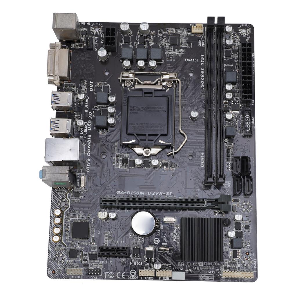 Материнская плата M ATX для настольного ПК PCI E 3.0 Разъем для ЦП LGA 1151 Двухканальная память DDR4 2133 МГц для Core I7 I5 I3 Pentium Celeron 14 нм