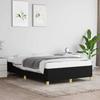 VidaXL Bed Frames, Upholstered Bed with Slatted Base, Double Bed with Footboard, Adult Bedroom Bed, Modern, Black 120x190 379517