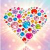 10-Piece set of gemstone stickers children's diamond stickers acrylic crystal stickers DIY 3D decorative rhinestones girl colorful handicrafts (20 ×