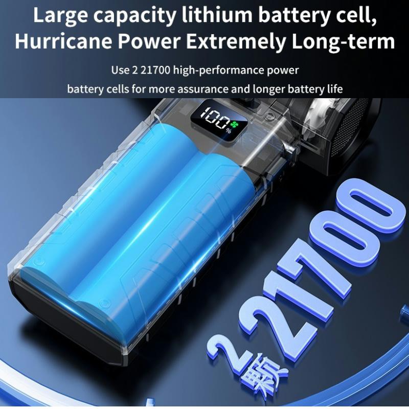 Турбореактивный вентилятор 160000 об/мин Электрический воздуходув со светодиодным дисплеем Пылесос 52 м/с Скорость ветра Бесщеточный двигатель Мощный вентилятор