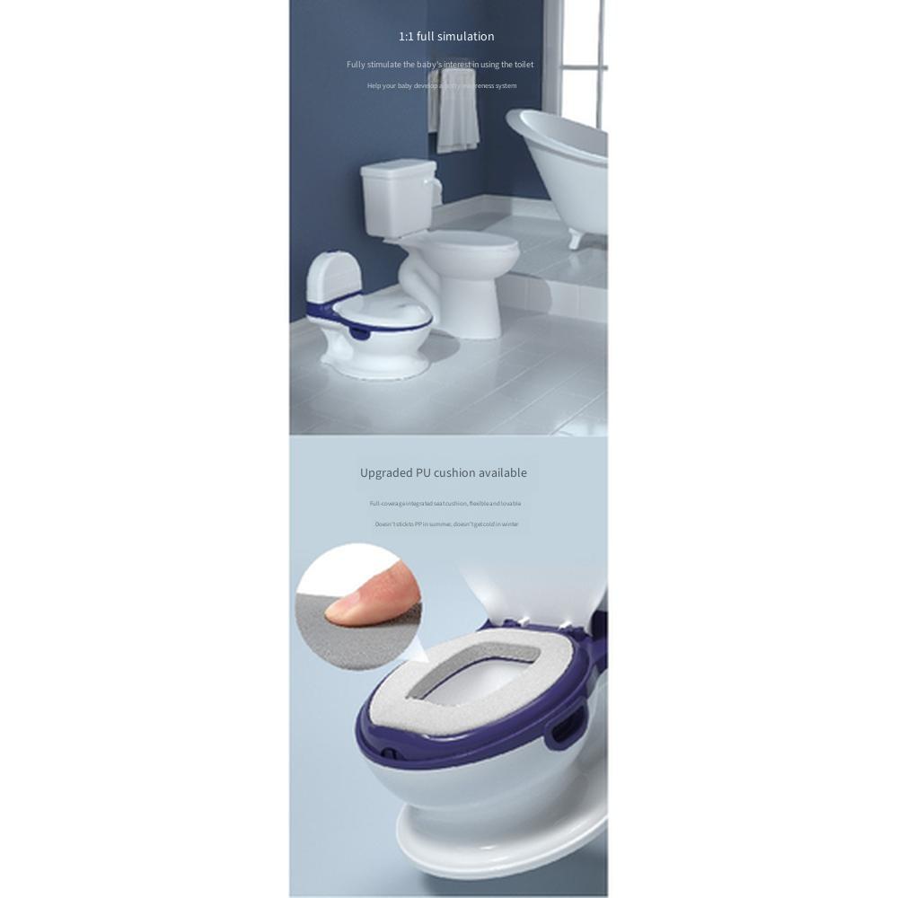 Kids Simulation Potty Toilet, Enlarged Baby Training Toilet for 0-3 Years Old, Boys Girls Potty Basin for Toilet Training