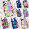 Психоделический голографический чехол для телефона iPhone 17 Air 16 Coque 15 14 12 13 PLUS 11 PRO MAX Задняя крышка Fundas