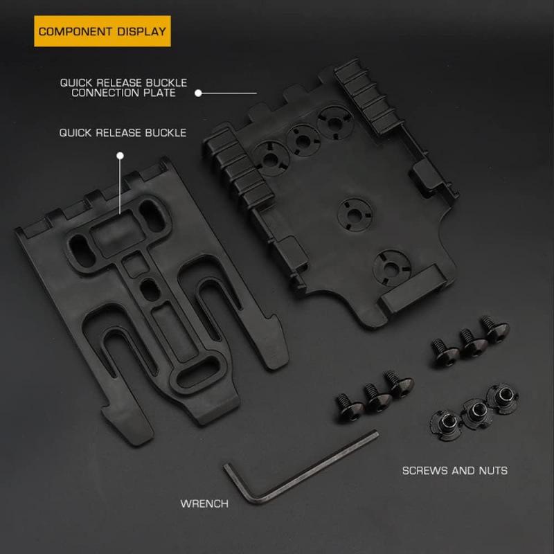 Quick-Dial Multi-Function Waist/Back Clip with K Sheath for Tools/Knives/Flashlights