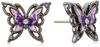 Серьги ANNA SUI с мотивом бабочки SAMA1420 XV Фиолетовые 2-сторонние