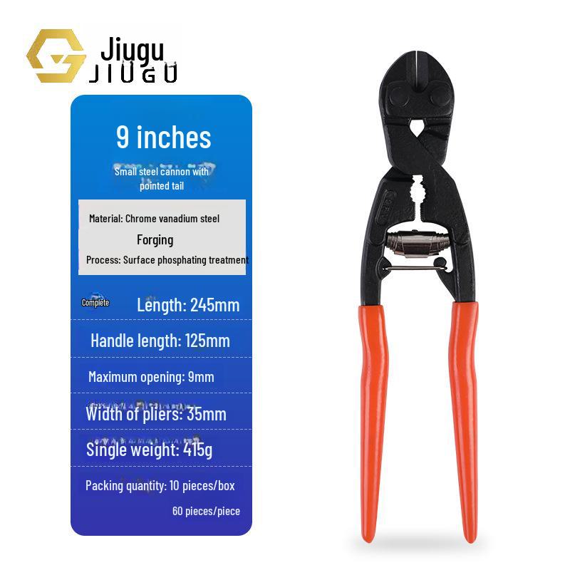 8-дюймовые мини-болторезы: Компактные плоскогубцы для стальной проволоки с конструкцией, облегчающей труд