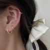 Серьги-пусеты для козелка из стерлингового серебра высокого класса и клипсы-кольца для женщин - летние серьги в холодном стиле