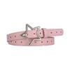 Adjustable Alloy Star Buckle Thin Waist Belt Vintage Style Belt Hot Girls Women Waist Belt for Coat Skirts Jeans