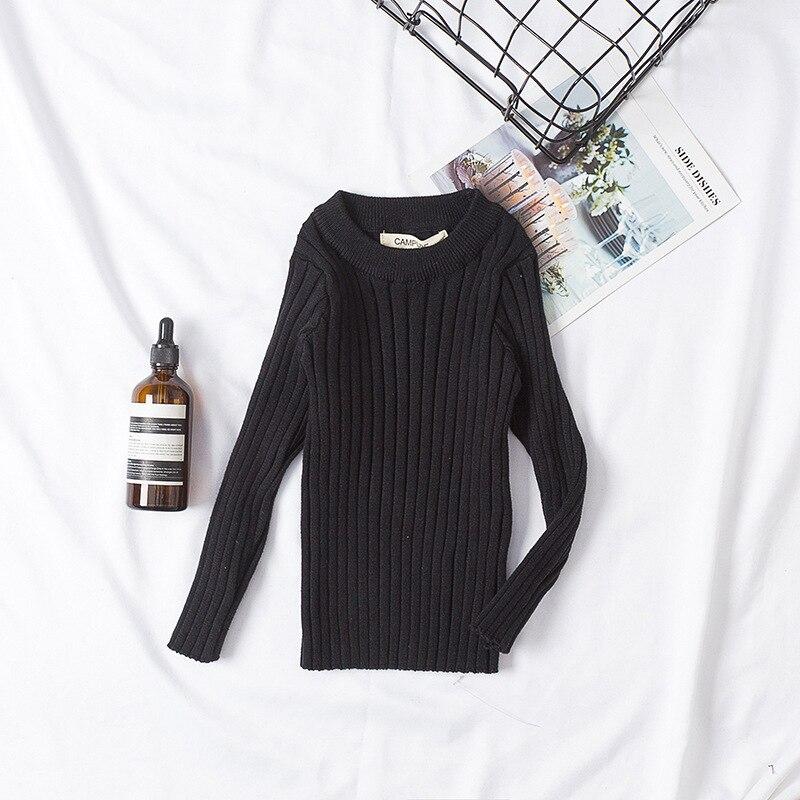 Autumn Spring Children's Knitted Round Collar Candy Colors Children Spring Clothes Girls Sweater Knitted Pullovers Sweater