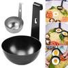 2Pcs Stainless Steel Egg Poacher Non-Stick Hanging Ears Egg Molds for Soft Hard Boiled Eggs Quick Meal Prep Tools