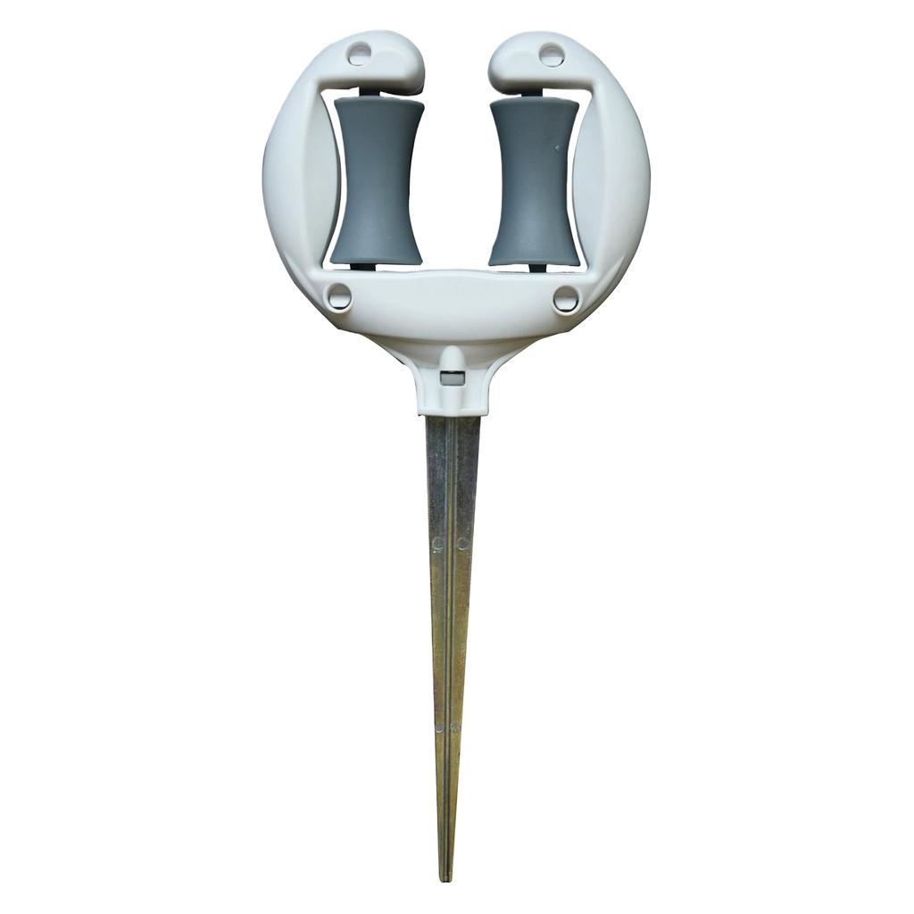 Garden Hose Guide Nail Water Pipe Tubing Positioning Bracket Anti-skid Yard Lawn Irrigation Hose Spike Holder with Top Roller