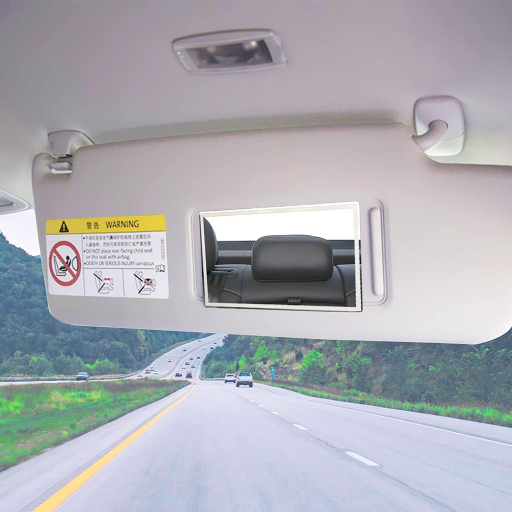 Автомобильное зеркало HD Vanity Mirror, портативное самоклеящееся зеркало на спинку сиденья из нержавеющей стали, универсальное зеркало для салона автомобиля