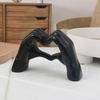 Resin Sculpture Figurines Art Crafts Desktop Ornament Nordic Love Gesture Statues  Office Home