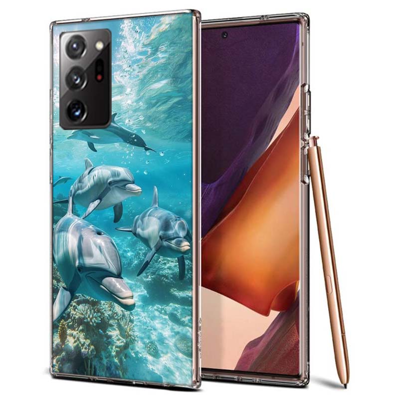 Почему дельфины выпрыгивают Чехол для телефона для Samsung A55 A35 A25 A15 A07 A05S A16 A17 A26 A36 A37 A56 A57 Galaxy Note 20 10 A50S A71 A5