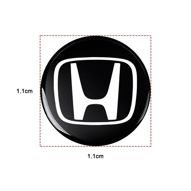 Для автомобиля Honda Товары 14 мм Наклейки на брелок автомобиля Эмблема Аксессуары Для Honda Civic Accord Crider City CRV HRV Inspire Fit Odyss