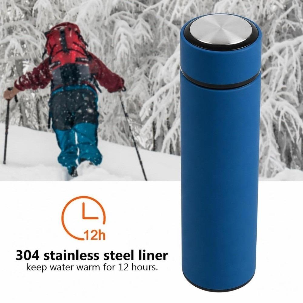 Rustless Steel Vacuum Bottle Matte Surface Travel Mug Elegant Insulated Cup Gym Hydration