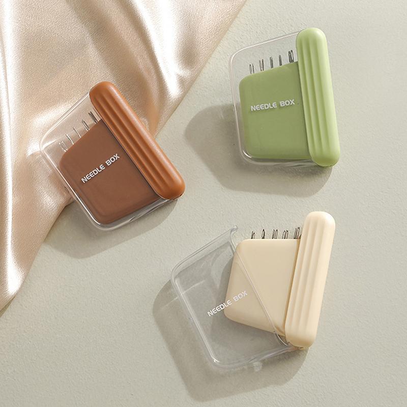 Магнитный ящик для швейных игл с 10 иглами, иглы разных размеров, портативные магнитные ящики для хранения, аксессуары для вышивки дома