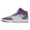 adidas Neo Hoops 3.0 Mid Удобные Повседневные Прочные Полувысокие Кеды для Скейтбординга Женские Кроссовки Фиолетовый Синий H03748