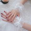 Sweet Wrist Cuffs Bowknot Lace Sleeves Cosplay Accessories Girl Cute Bracelet Hand Ornament Detachable Shirt Decorative Cuffs
