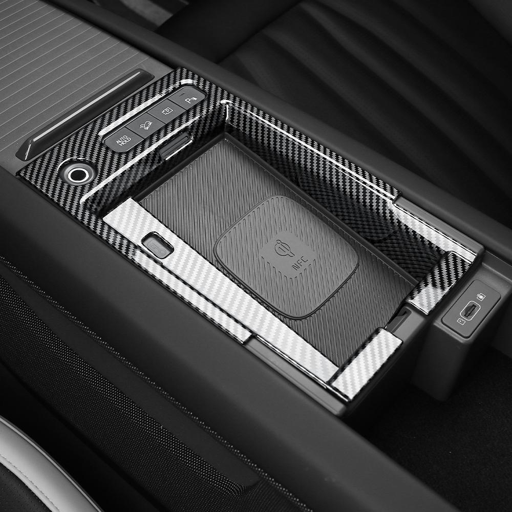 LHD/RHD Auto Interior Central Control Panel Decal Console Wireless Charging Area Trim Frame Cover For Kia EV9Good product