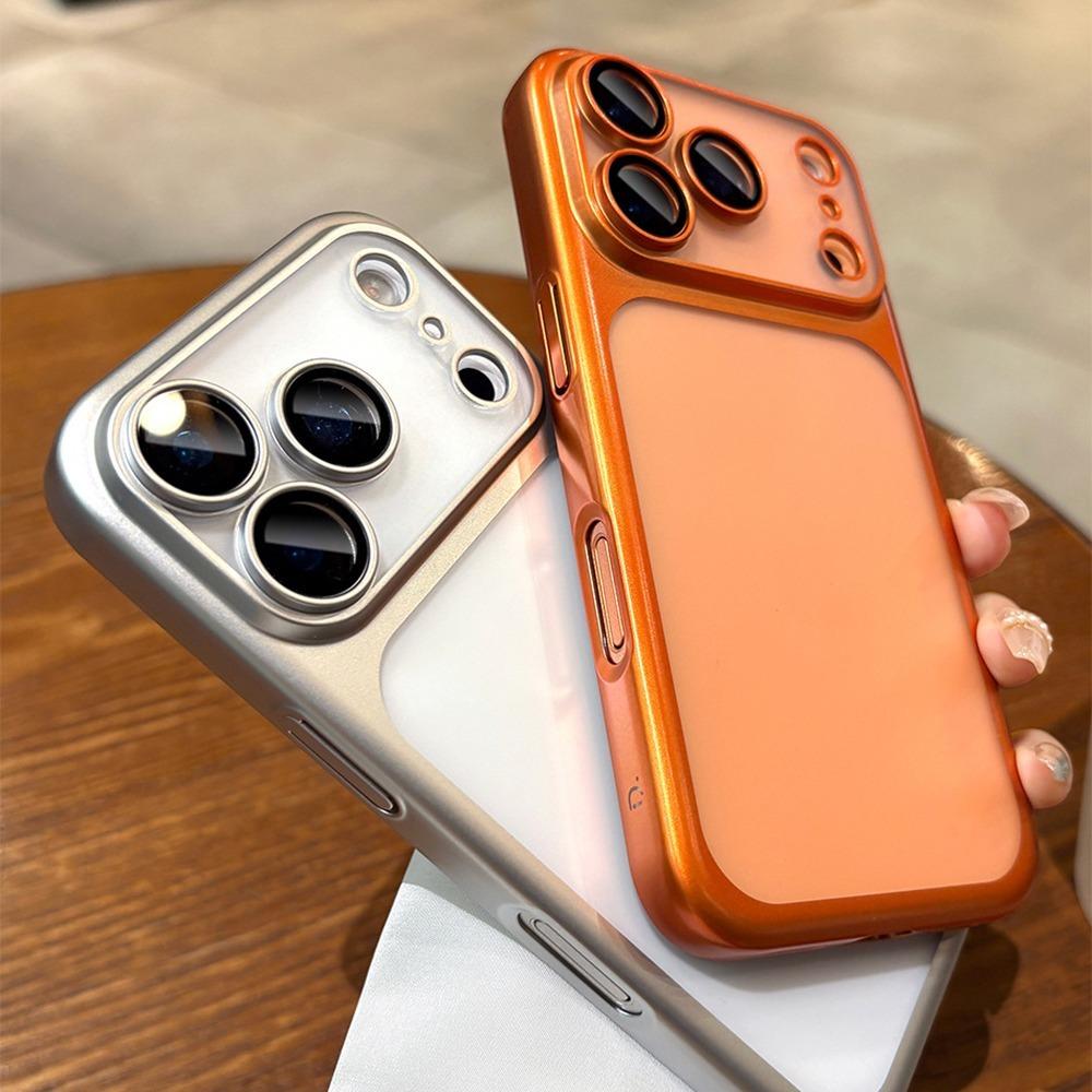 Ultra Slim Case for For Iphone 17 Pro Max 17 Pro Air Cover Matte Hard Plating PC All-round Camera Film Protector Shockproof Shell