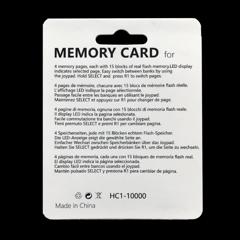 4MB 4Mega Memory Card For PS1 Game Console Storage Solution Featuring Fast Read Write ABS Plastic Construction