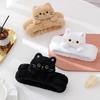 Cartoon Cat Ear Plush Hairband for Women - Non-slip Scrunchie for Washing Face or Applying Mask