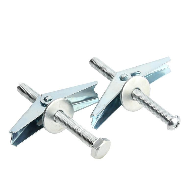 M4 M5 M6 M8 M10 M12 Оцинкованная углеродистая сталь Сверхпрочные анкеры для полых стен для гипсокартона потолка откидные болты комплект с барашковой гайкой